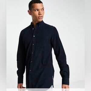 NWT French Connection men’s corduroy button down shirt